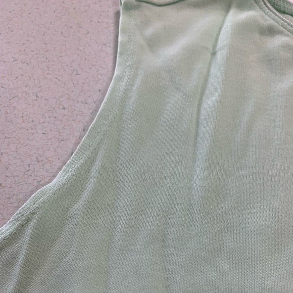 Merona Mint Green Scoop Neck Tank Top Size Med Soft Vintage Women’s Sleeveless - Picture 4 of 7